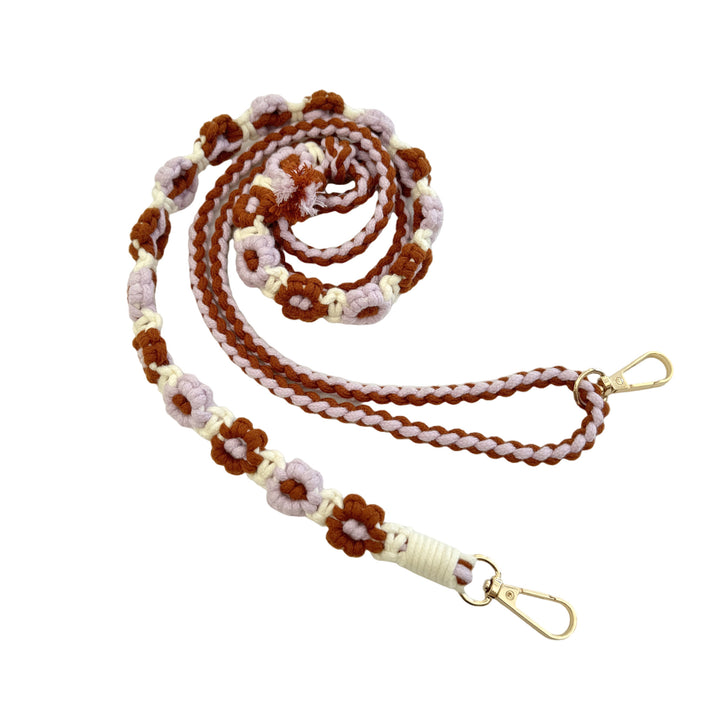 Macrame-Hundeleine mit floralen Details Karnz