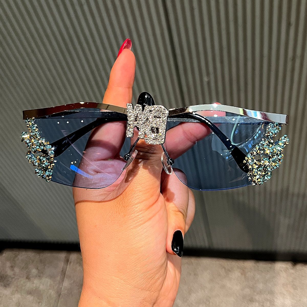 Damen Glamouröse Sonnenbrille Karnz