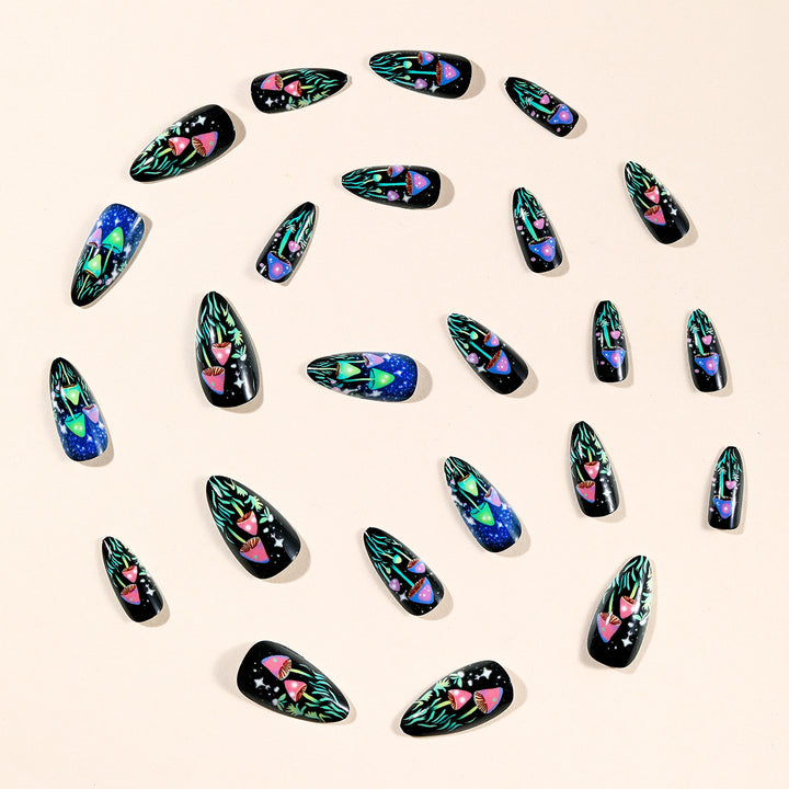 Künstlerisches Glow-in-the-Dark Nagelkunst Set Karnz