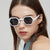 Damen Geometrische Sonnenbrille im modernen Hexagon-Design Karnz