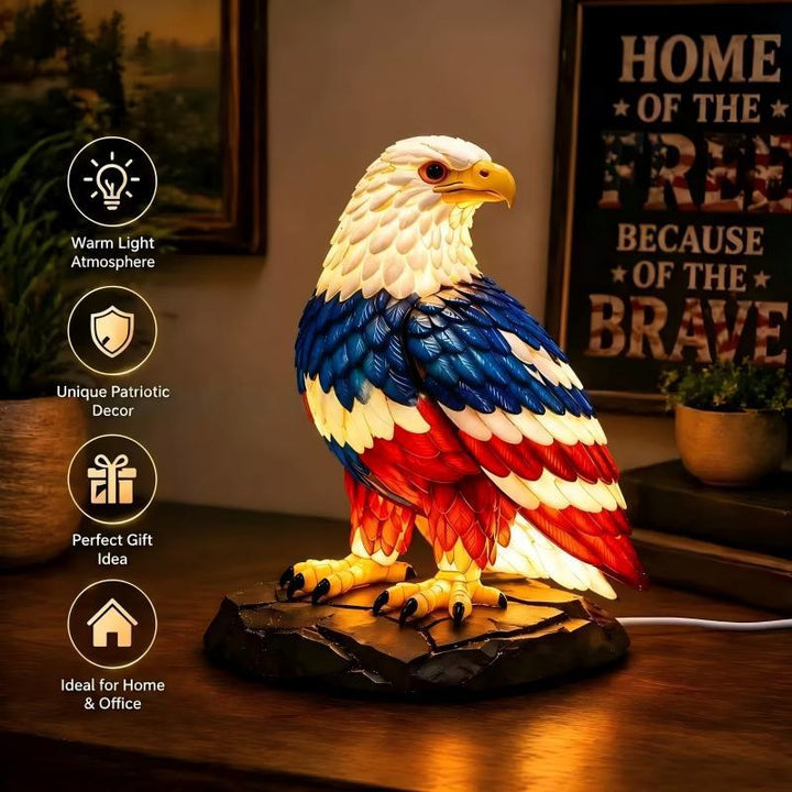 Dekorative LED Tischlampe in Adler-Design Karnz