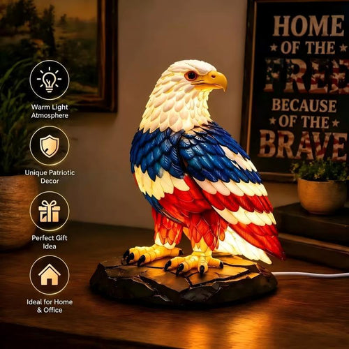 Dekorative LED Tischlampe in Adler-Design Karnz