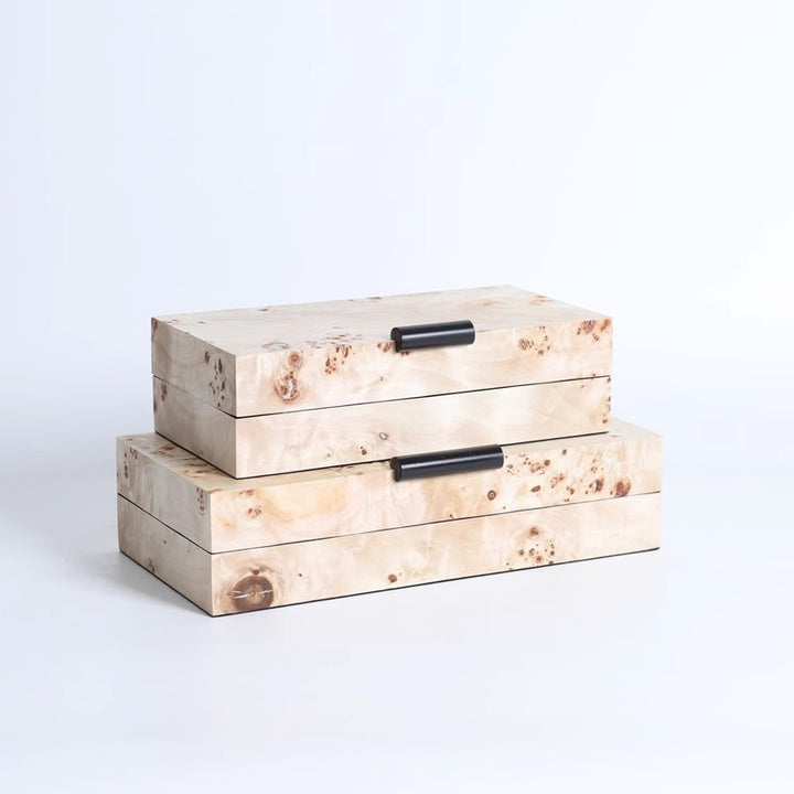 Rustikale dekorative Aufbewahrungsboxen-Set