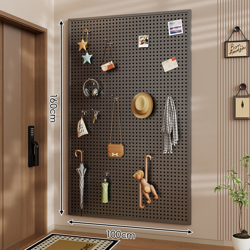 Wandanag perforiertes Lochboard-Organizer-Panel Großes Quadrat mit modularen Haken und Zubehör