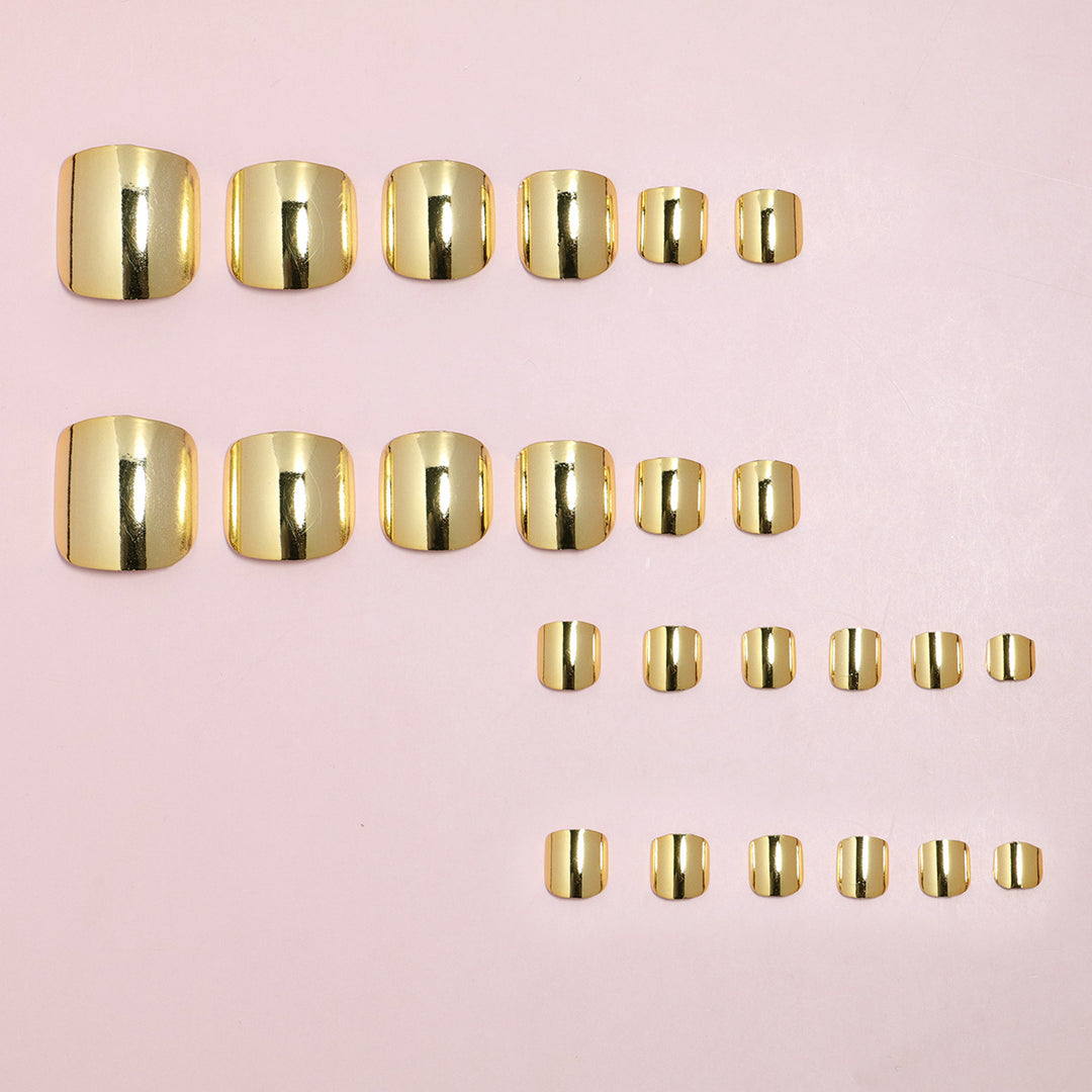 Premium Luxury Metallic Press-On Nail Set Karnz