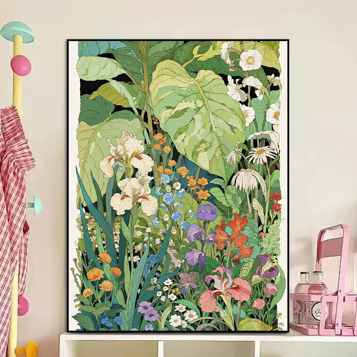 Blumenmotiv Leinwandkunst Karnz