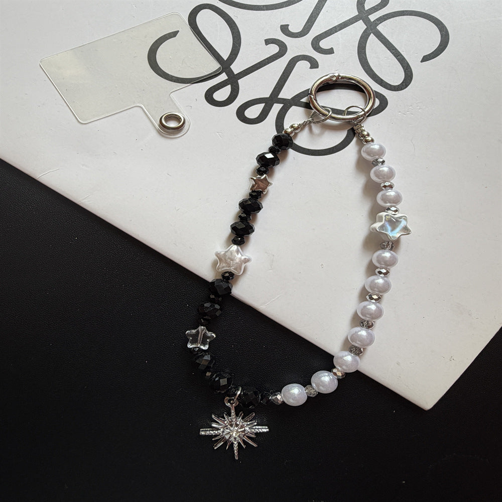 Eleganter Perlen-Charm-Schlüsselanhänger-Halter Karnz