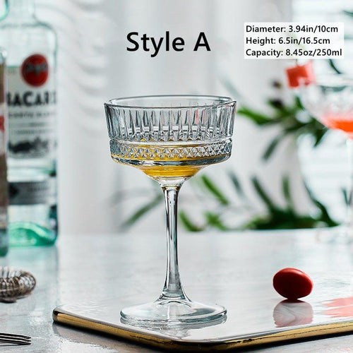 Gemusterte Martini Cocktailgläser | Karnz