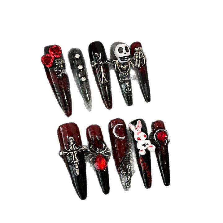 Gothic-Themen Dekorative Nagel Kunst Set