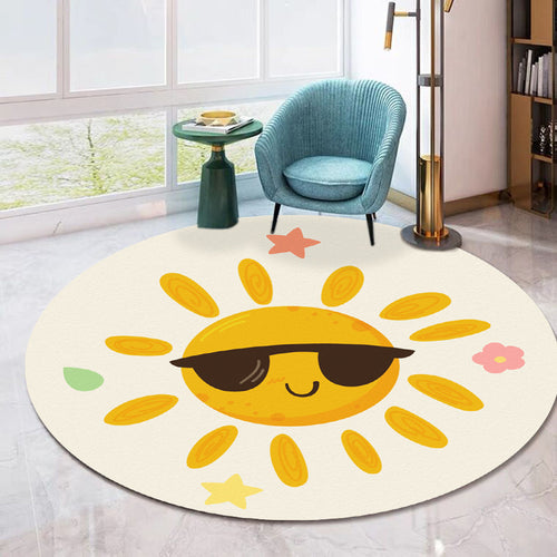 Emoji-Themen runder Teppich Karnz