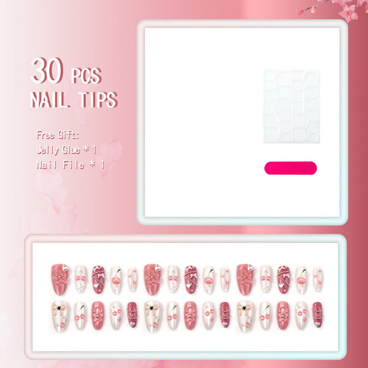 Künstlerisches 3D Blumen Nageldesign Set