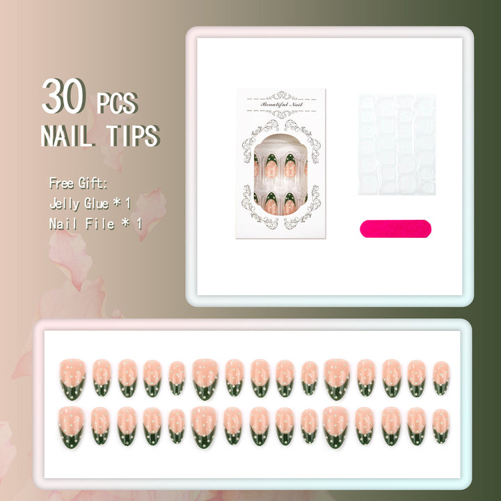 Dekorative Press-On Nagel Set