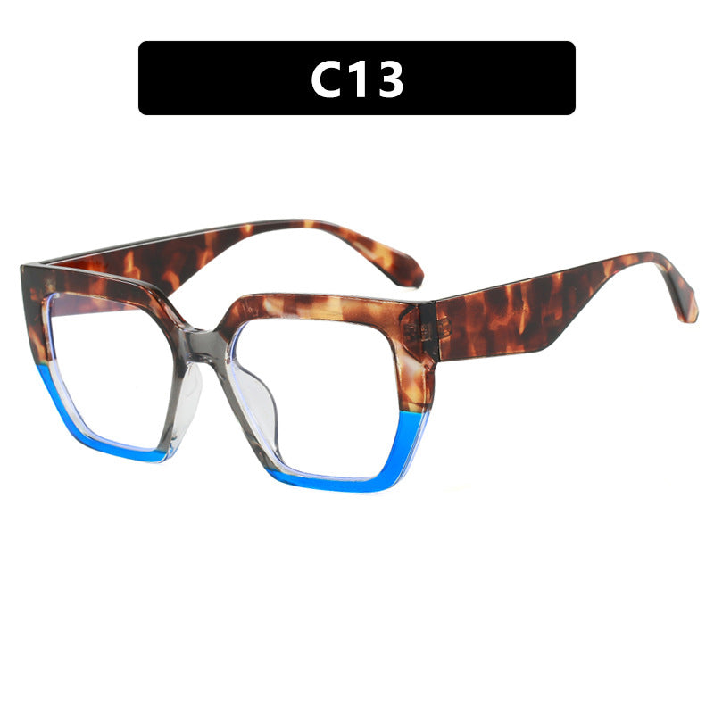 Damen geometrische Brille im modischen Schildkrötenmuster Karnz