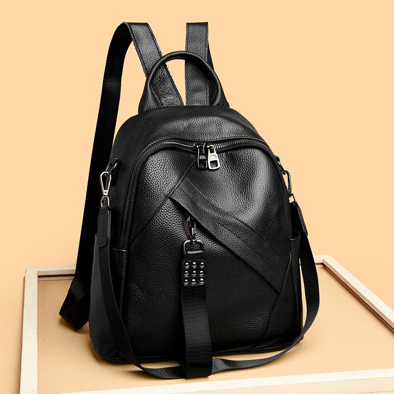 Vintage-inspirierter strukturiertes Leder-Rucksack Karnz