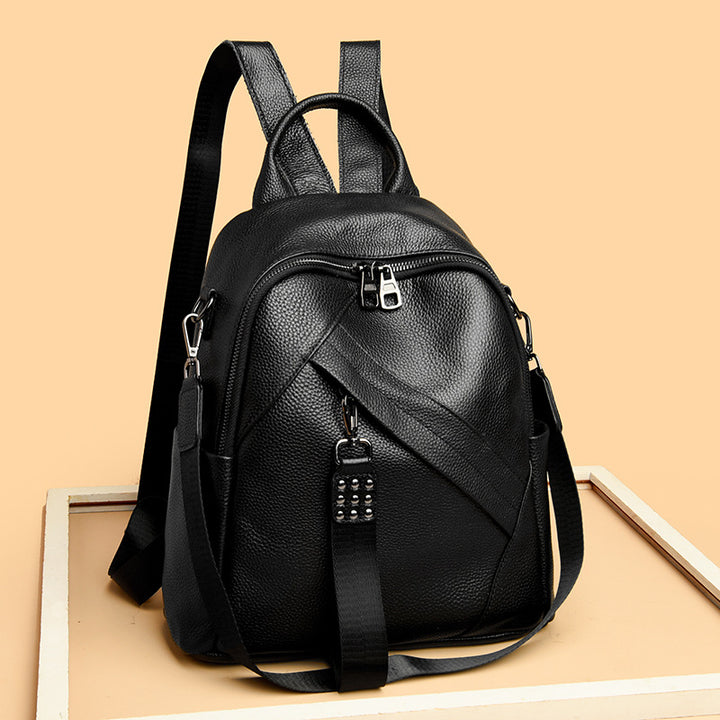 Vintage-inspirierter strukturiertes Leder-Rucksack Karnz
