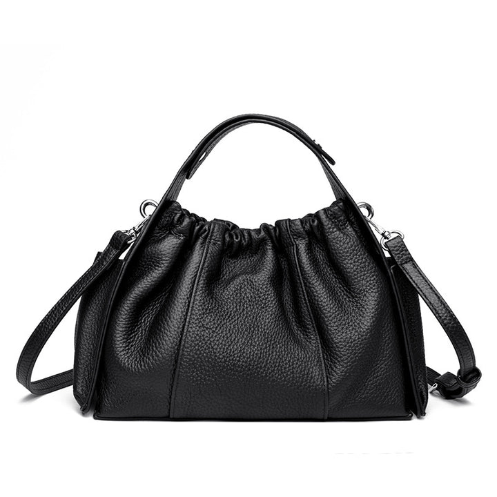 Texturierte Leder-Schnürtasche Karnz