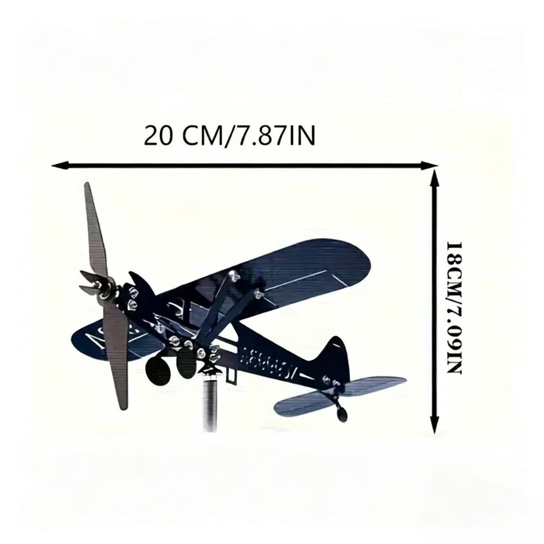 Dekorativer Flugzeug-Gartenstecker Karnz