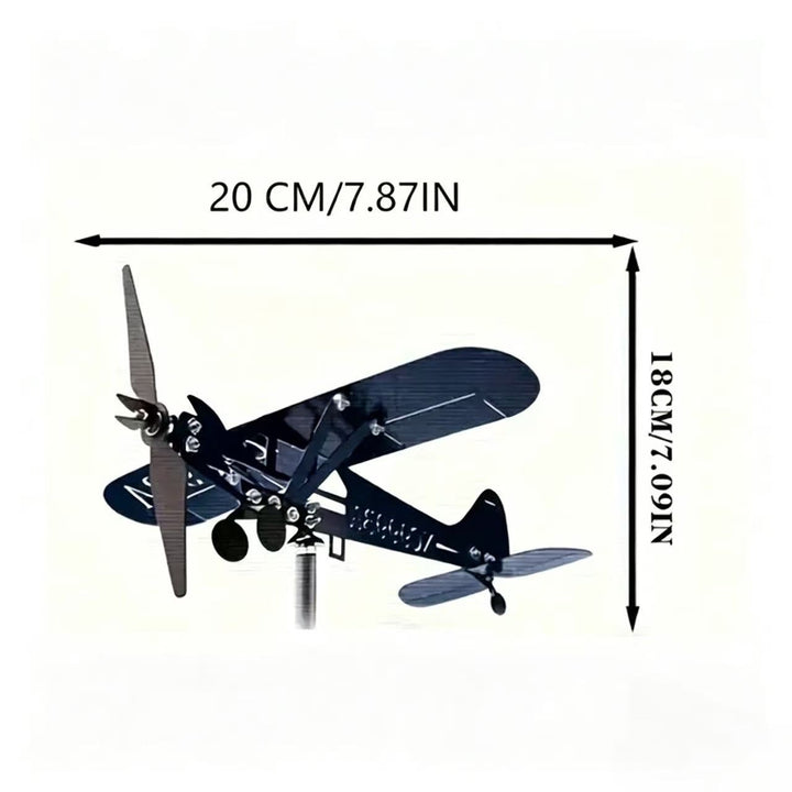 Dekorativer Flugzeug-Gartenstecker Karnz