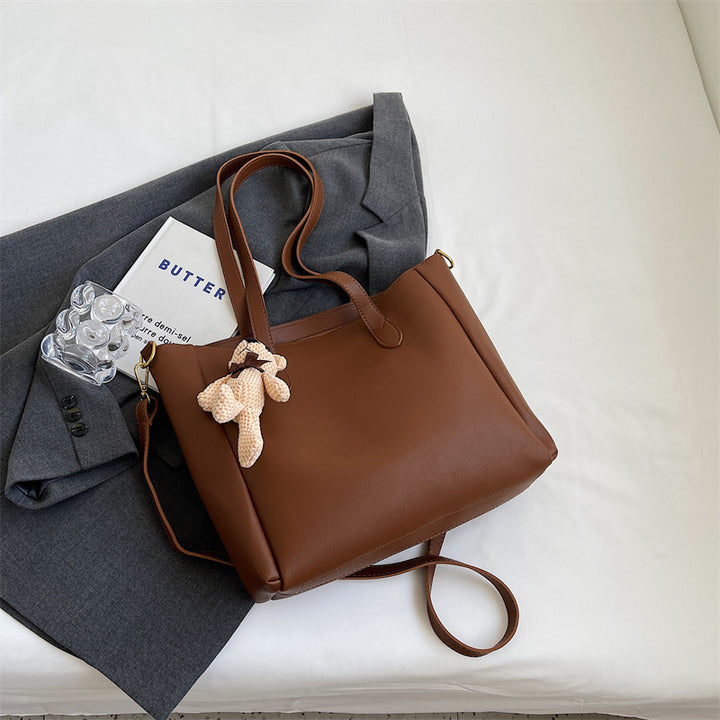 Geräumige Weiche Leder Tote Bag Karnz