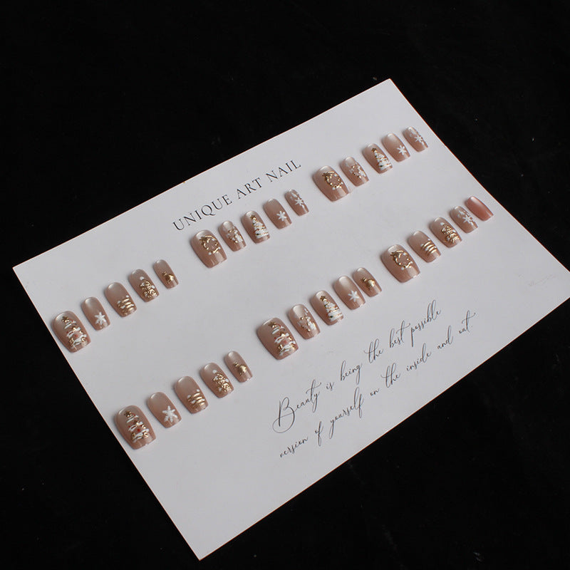 Künstlerisches Press-On Nagel-Set mit einzigartigen Designs