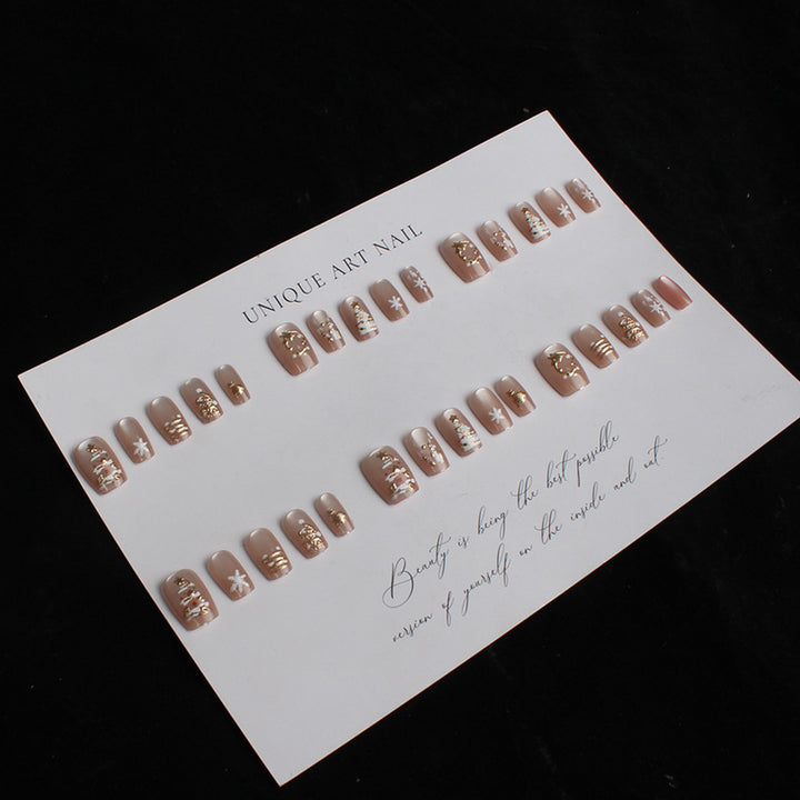 Künstlerisches Press-On Nagel-Set mit einzigartigen Designs