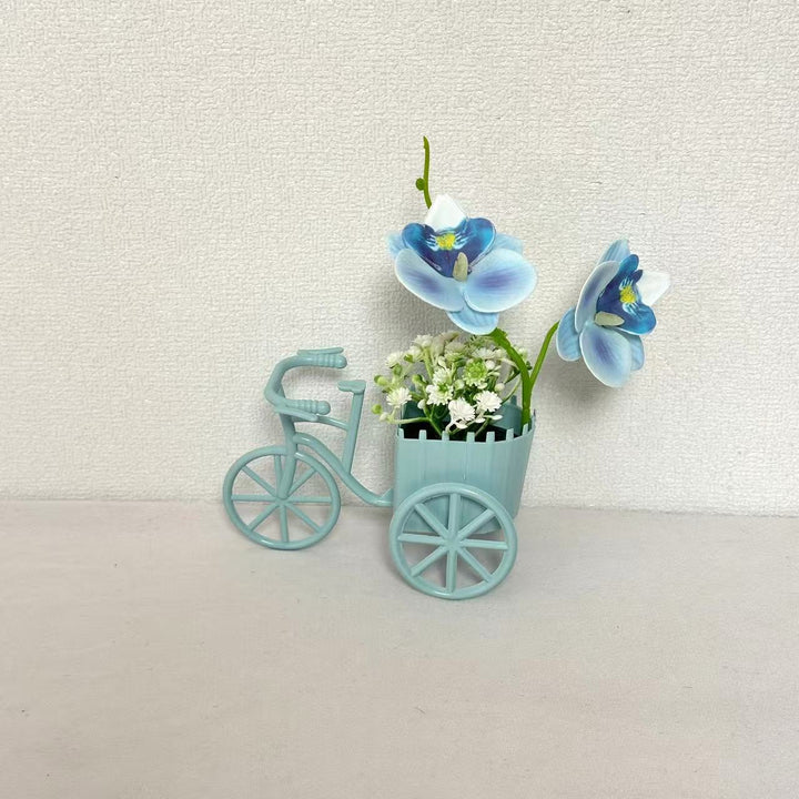 Dekorativer Fahrrad-Blumentopf für Garten Heim Anzeige