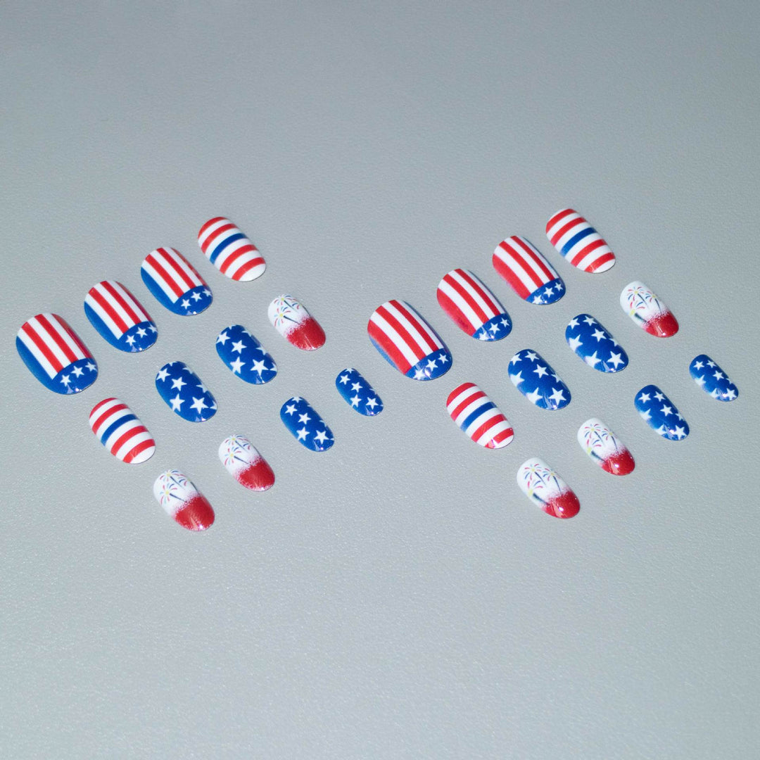 Patriotische Nail Art