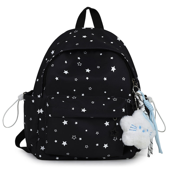 Sternmuster Plüsch Rucksack Karnz