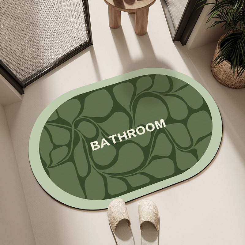 Dekorativer Floral Badezimmermatte Karnz