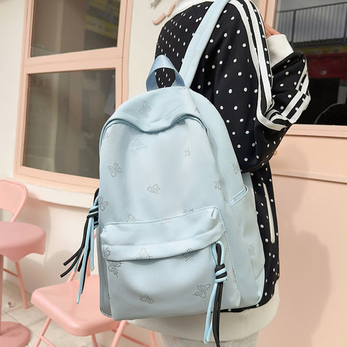 Modischer Rucksack mit Schimmerndem Schmetterlingsdesign Karnz