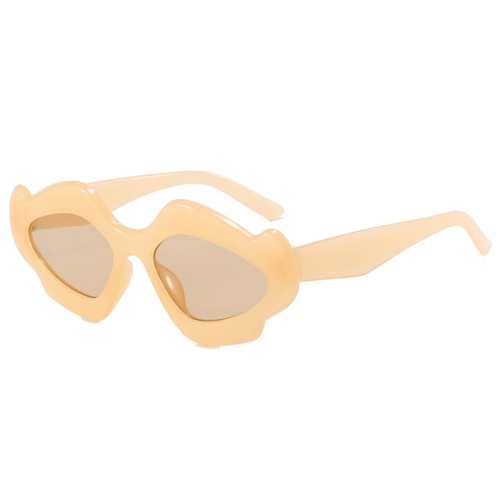 Damen kreative Oversized-Sonnenbrille im zeitgenössischen Design Karnz