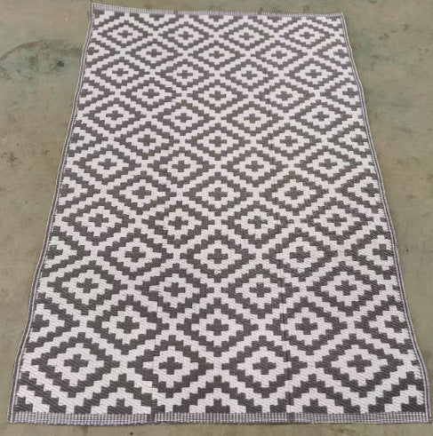 Damen Eleganter dekorativer Teppich mit geometrischem Muster Karnz
