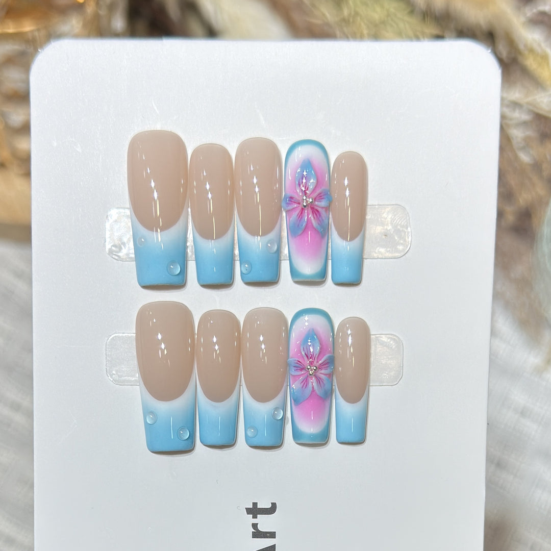 Wiederverwendbares Press-On Nagelset Karnz