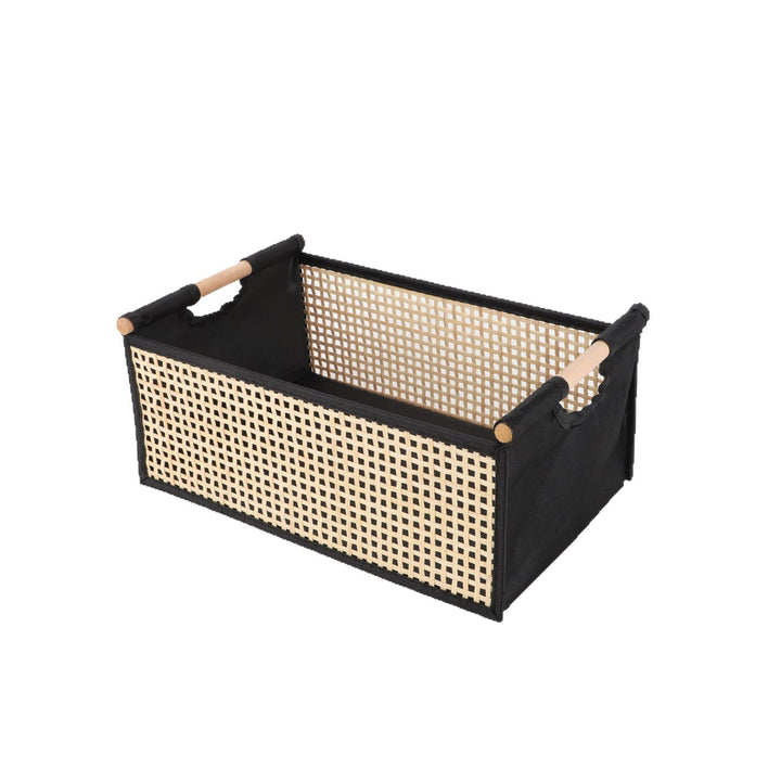 Modernes Aufbewahrungsbehälter mit Rattan-Optik Karnz