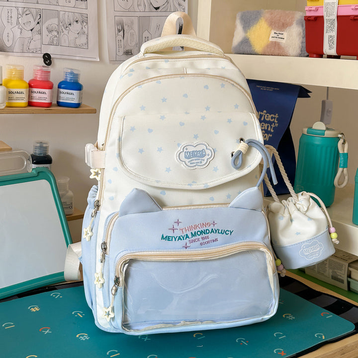 Stylische Wasserfeste Sternmuster Rucksack Karnz