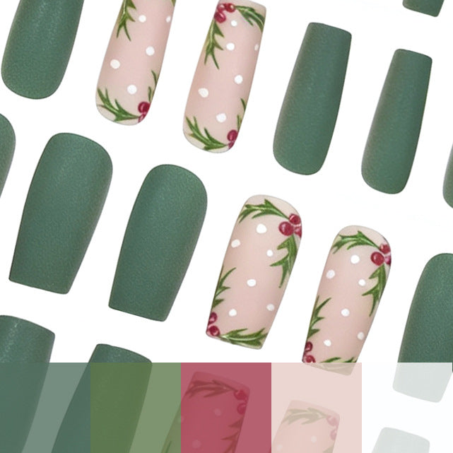 Festive Holly Nail Art Verbesserungen Karnz