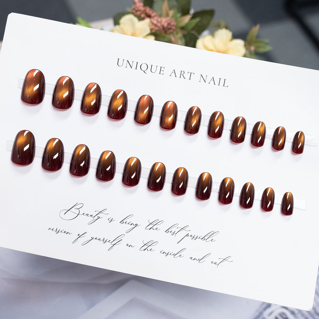 Wunderschönes langes Stiletto Press-On-Nagelset