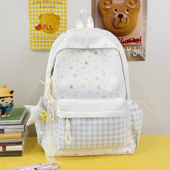 Niedlicher Sternenmuster-Casual-Tag-Rucksack Karnz