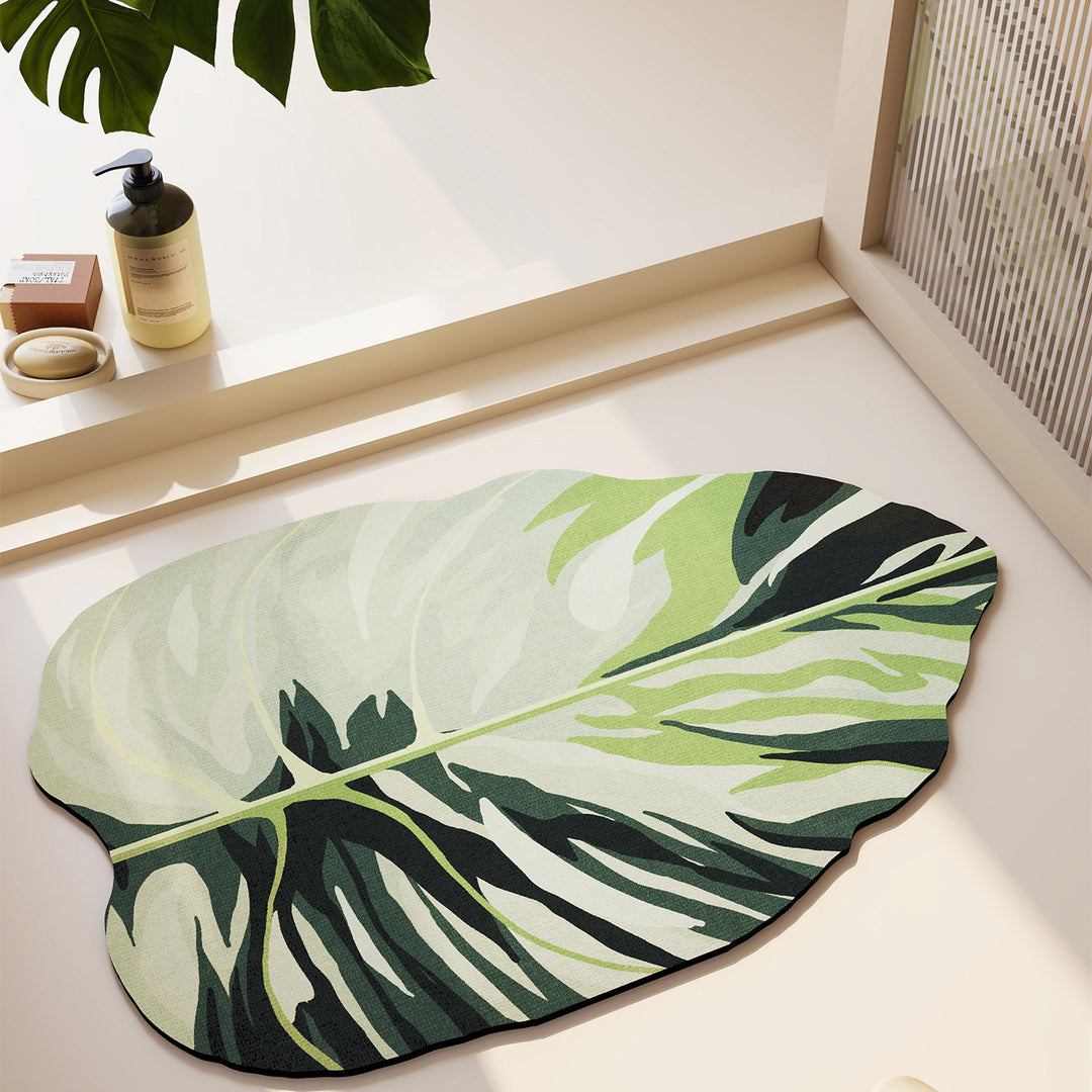 Abstraktes Blattdesign Teppich
