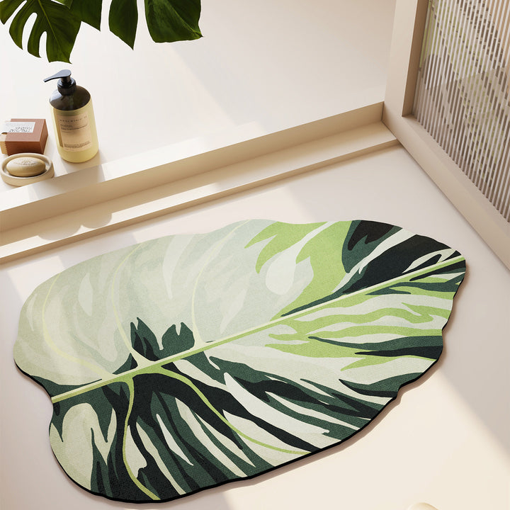 Abstraktes Blattdesign Teppich