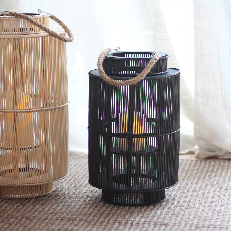 Dekorative Rattan-Laterne Karnz