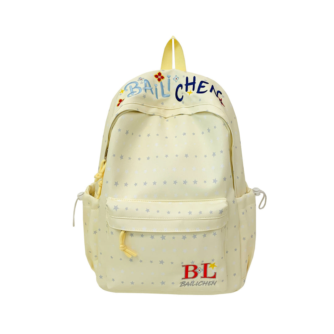 Stylische mit Sternen verzierte Rucksack