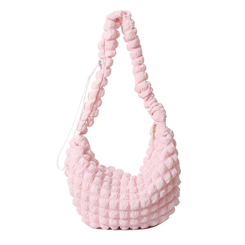 Texturiertes Stoff-Hobo-Bag Karnz
