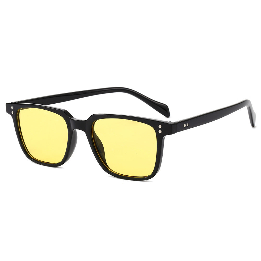 Damen modische quadratische Sonnenbrille mit einzigartigen Gläsern Karnz