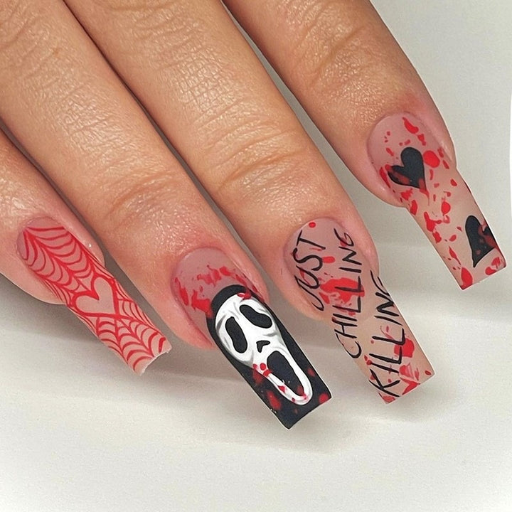 Kreatives Halloween Kunstnagelset Karnz