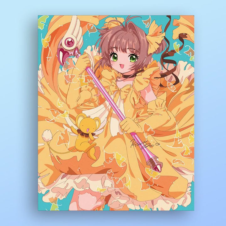 Anime-inspirierte Illustrationskunstdruck Karnz