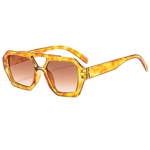 Übergroße geometrische Rahmenbrille