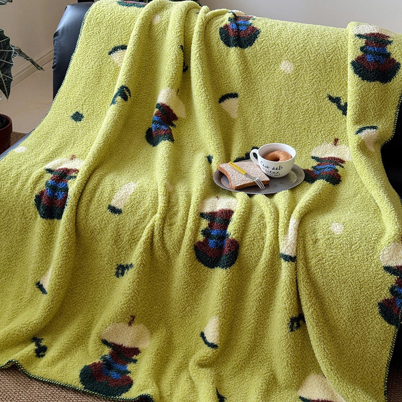 Gemütliche gemusterte Decke