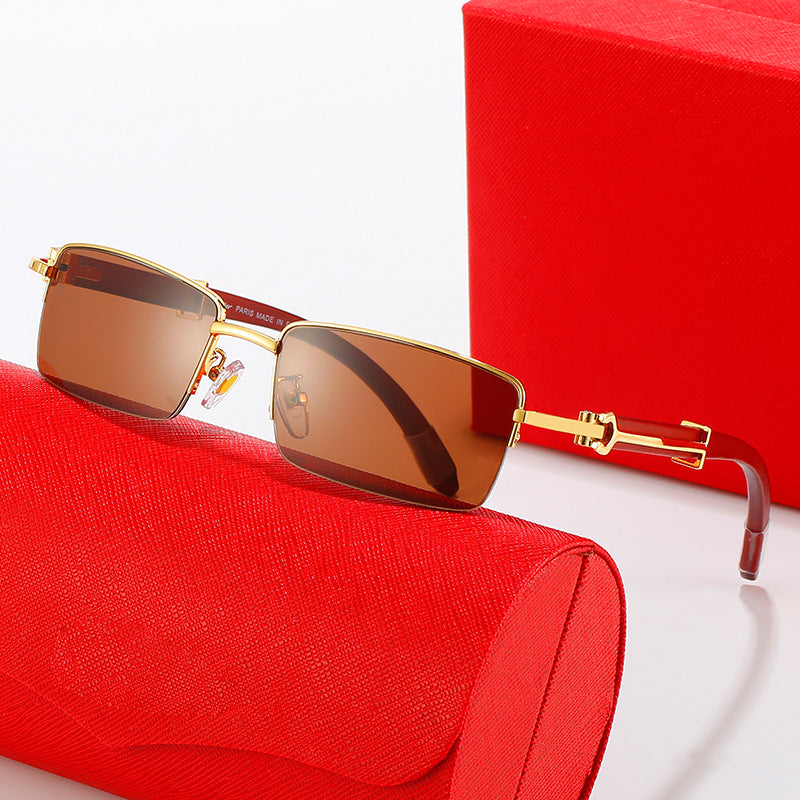 Damen modische Sonnenbrille mit elegantem Metallrahmen und hochwertigen Gläsern Karnz