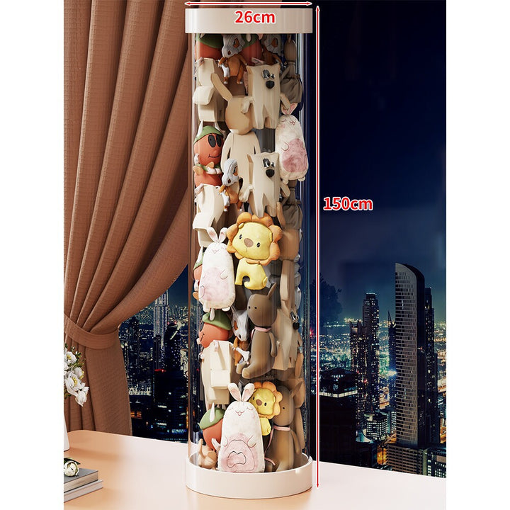 Hohe klare Acryl-Plüschspielzeug-Display-Turm-Organizer